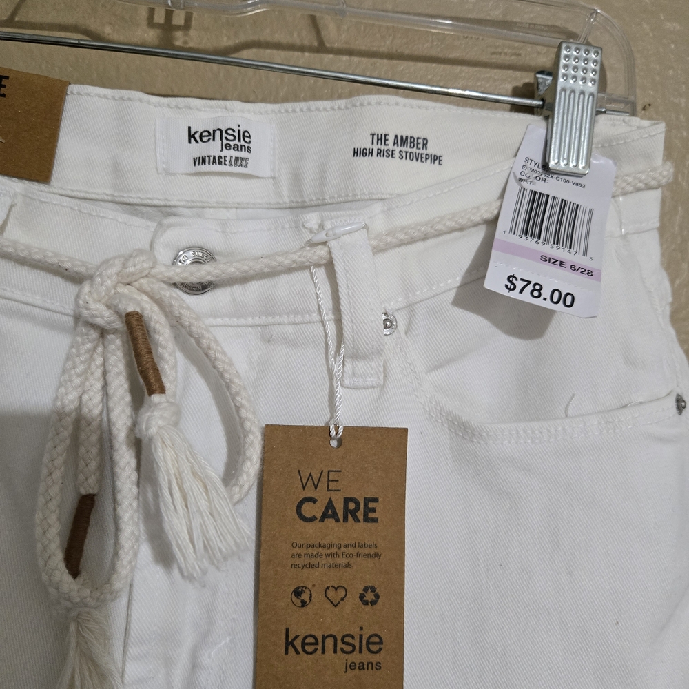 Kensie Crisp White Women's Jeans - Picture 5 of 9